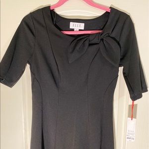 ELLE BLACK DRESS WITH ADORABLE BOW